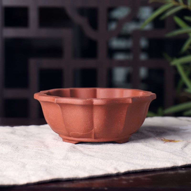 莲花深盆暖暖花器/小花盆/菖蒲盆/微型盆景盆/多肉盆