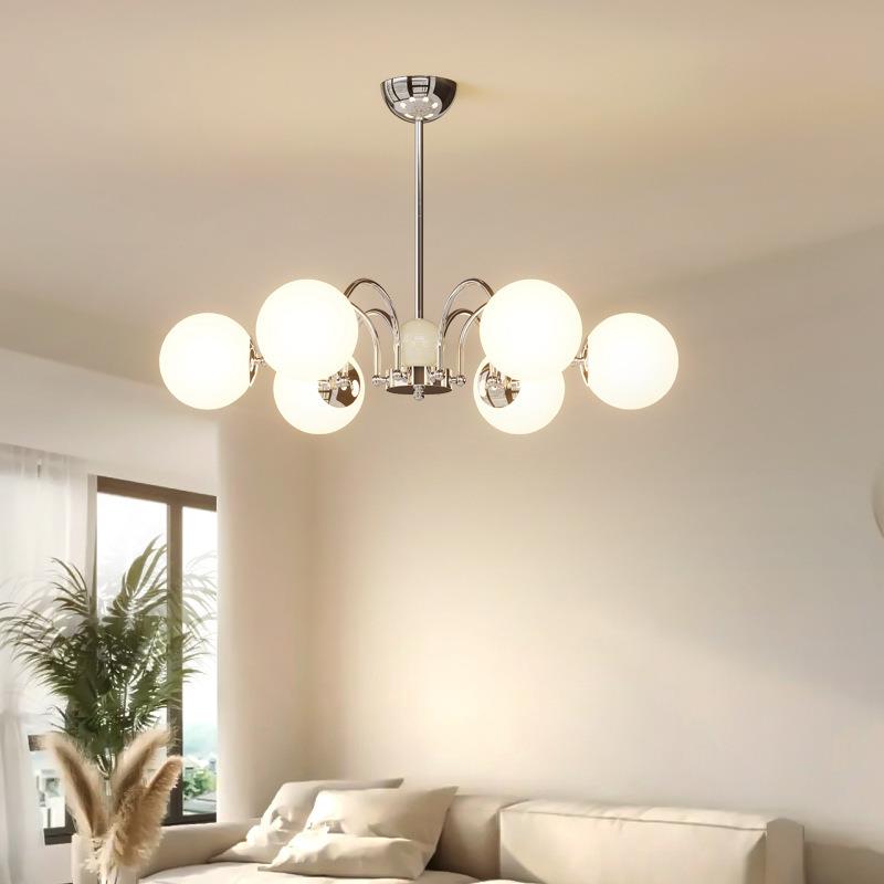 全光谱客厅吊灯法式奶油风护眼客厅主灯侘寂风房间卧室灯书房灯具