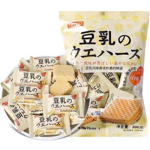OCOCO豆乳味威化饼干独立小包装伴手礼日式小饼干网红吃货小零食
