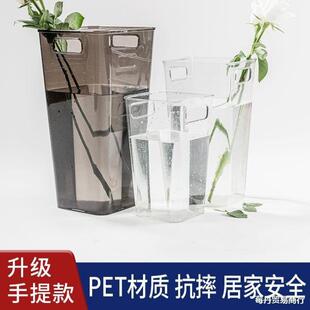 醒花桶透明亚克力花店专用花瓶深水养花桶家用鲜花大号法式醒花筒