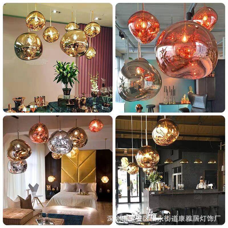 熔岩吊灯设计师复式楼loft楼梯灯别墅跃层客厅挑空餐厅吧台吊灯