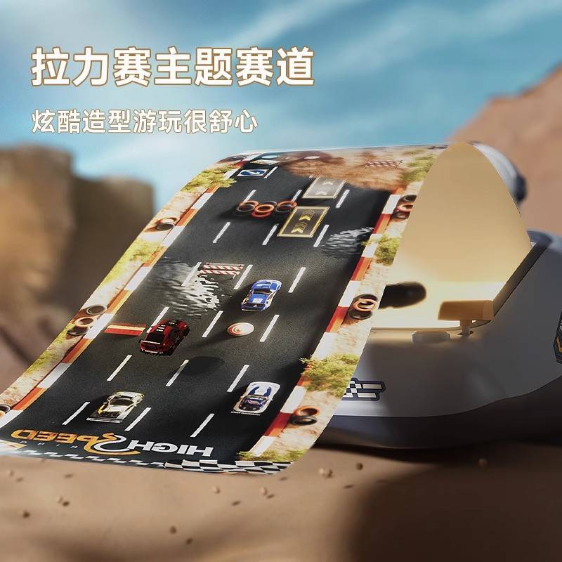 跨境儿童超大号计时版赛车闯关大冒险方向盘可换挡避障游戏机玩具