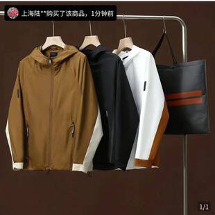 意大利轻奢款情侣开衫户外夹克外套男士风壳衣跃可甄选PSENY男装