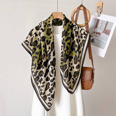 2025 Fashionable Silk Scarf 90 Large Square Neck Protection