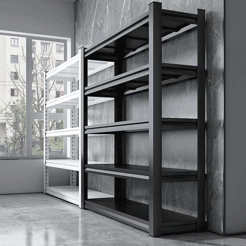 家用置物架货架多层落地超市仓库铁架子阳台储物架角钢仓储展示架