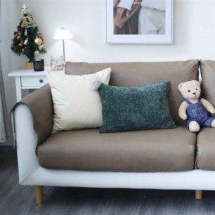 新款沙发仿软牛皮罩定制极简全包科技皮布防水防猫抓坐垫笠