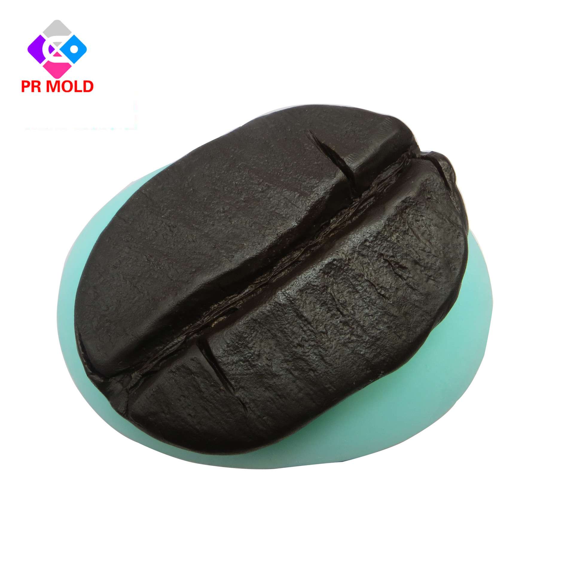 DIY大咖啡豆硅胶模具，手工精油皂模具 石膏摆件模具