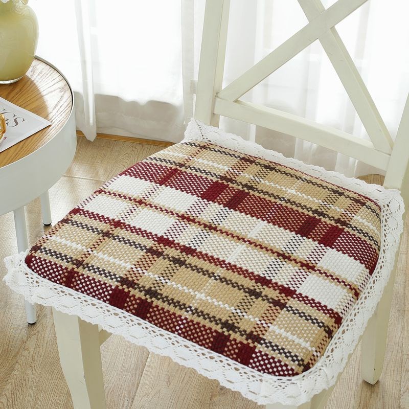 四季通用棉麻椅子垫加厚马蹄形屁股坐垫餐椅垫可拆洗久坐家用冬季