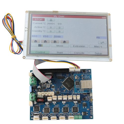 克隆新Duet 2 Ethernet主板+PanelDue7i集成彩色触屏3D打印机套件