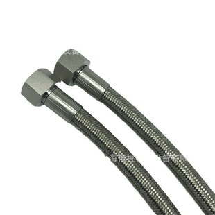 TENHEFLOW化工用耐高温聚四氟乙烯金属编织管1/4*0.5m 锻压件