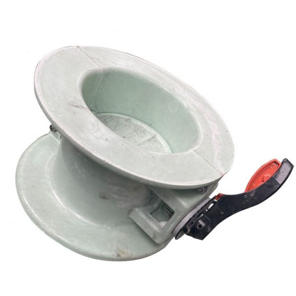 玻璃钢模压风阀 管道风量调节蝶阀 涡轮手动调节法兰连接通风蝶阀