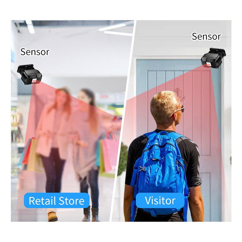 分体式红外线电子迎宾器感应器店铺进门感应门铃提示门铃 报警器