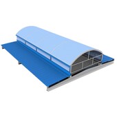 启闭式 900型采光遮阳防雨顺坡型通风天窗 屋脊通风气楼