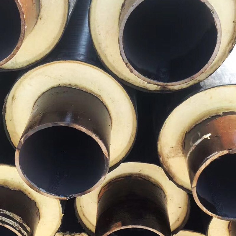 热力大口径Q235B螺旋聚氨酯保温管供暖直埋保温发泡管道河北厂家