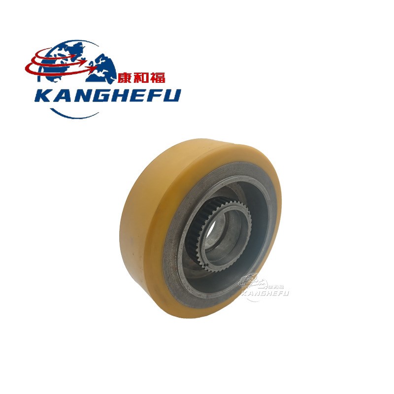 0009903919负载轮含齿圈电动叉车主动轮PU轮林德R14SP前轮轱辘子