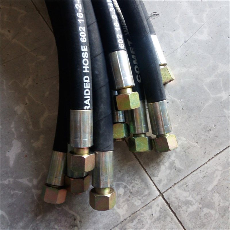 炉前用橡胶管高压钢丝编织胶管黑胶管耐高温蒸汽胶管耐磨耐压胶管