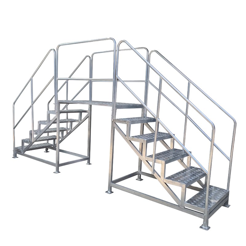 B铝踏步 工业可移动铝合金平台梯塌台超市仓库取货登高梯