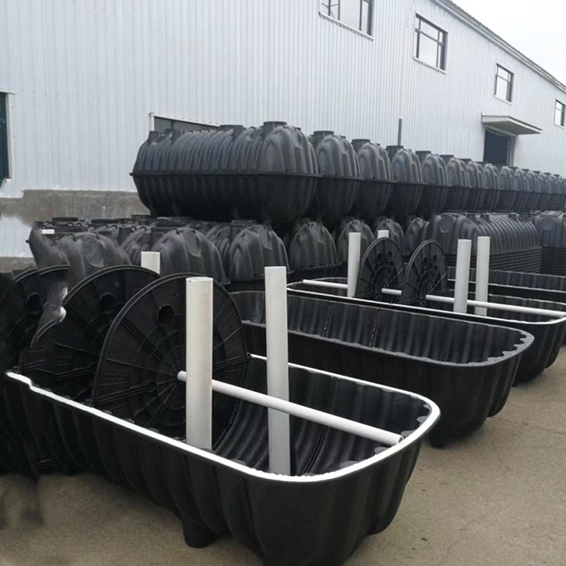 小型模压净化槽玻璃钢材质家用生活污水一体处理设备成套pe化粪池