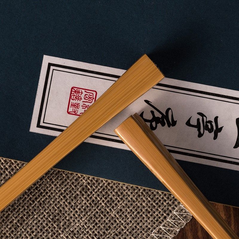 95寸18方纯手工扇子文玩折扇玉竹扇骨暗钉扇子宣纸扇空白扇面包邮