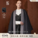 BCBG冬季 简约气质沧术双色双面呢大衣外套女 羊毛桑蚕丝混纺