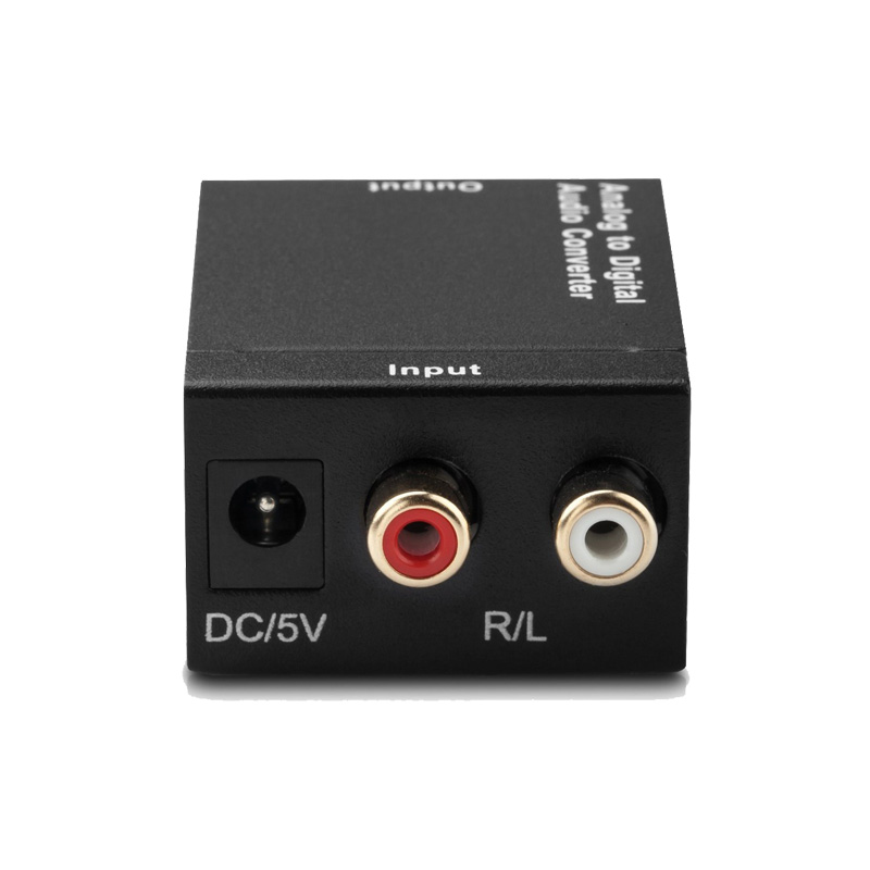 模拟信号转数字信号 左右声道转光纤接口同轴 音频转换器