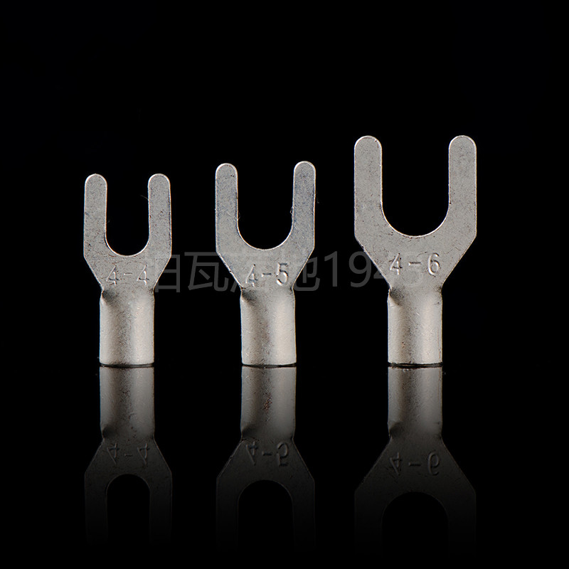 【品质保证】UT叉形冷压接线端子UT4-6 叉形裸端子1000只