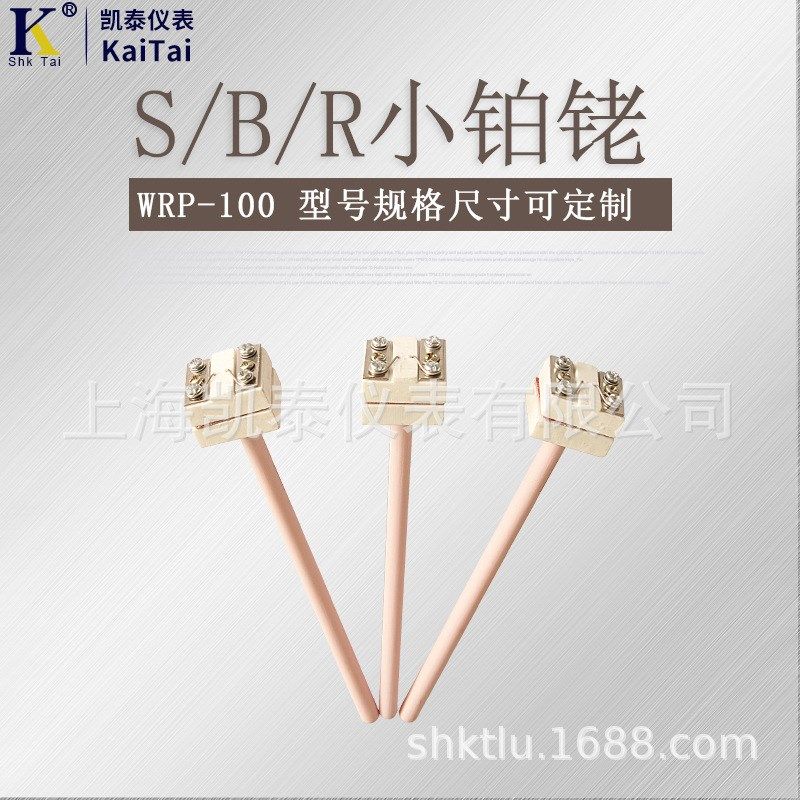 S型小铂铑热电偶高温马弗炉电窑专用WRP-100B型R型方形探头传感器