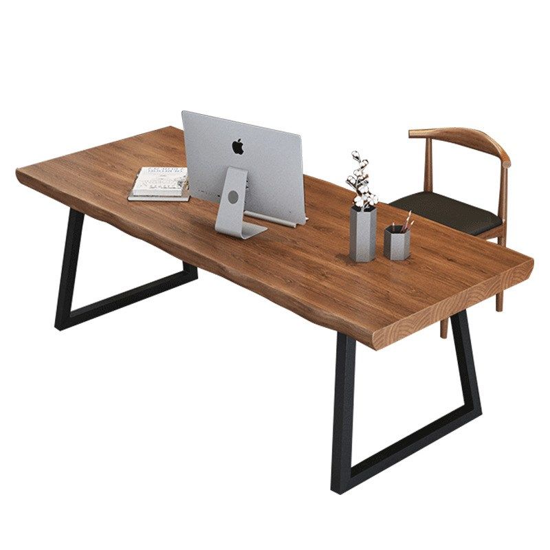 家用实木台式电脑桌书房儿童房学习写字台桌子简易卧室书桌办公桌