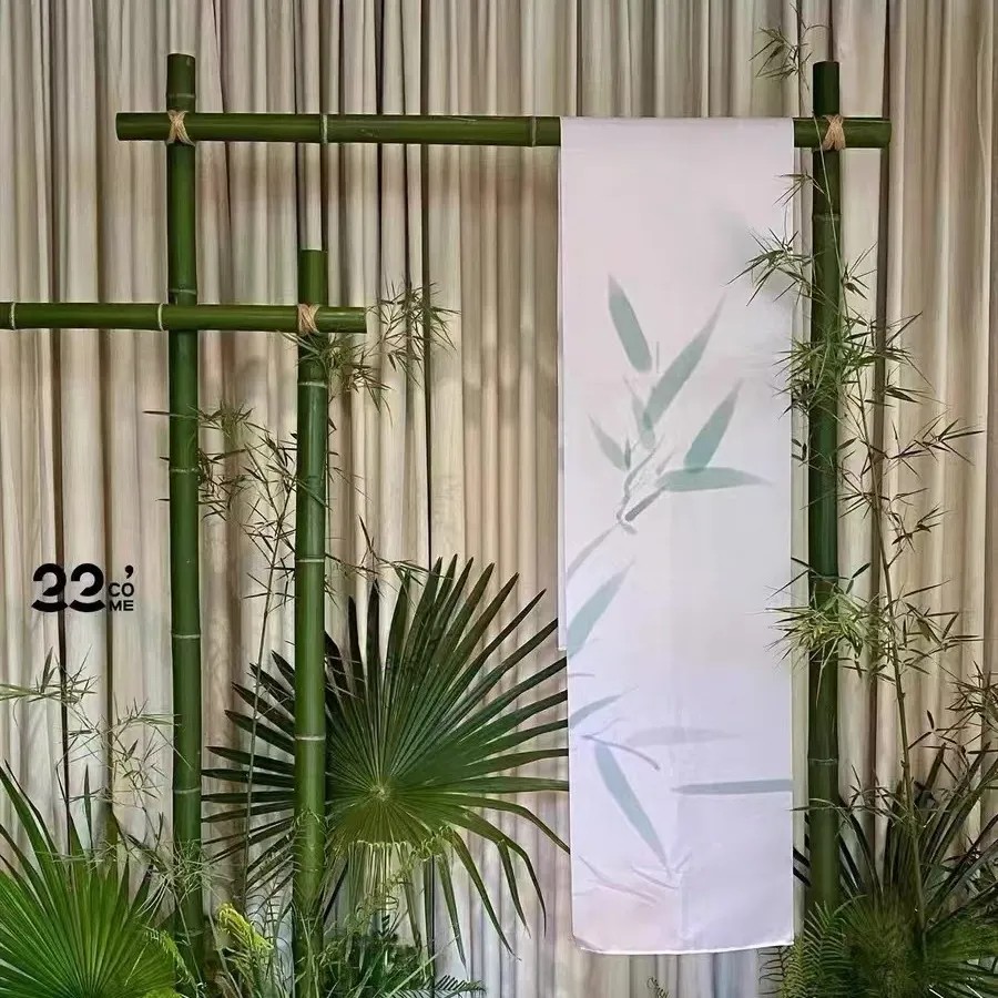 婚庆道具竹子架子展示架订婚中式户外竹架竹竿装饰竹架摆设迎宾架