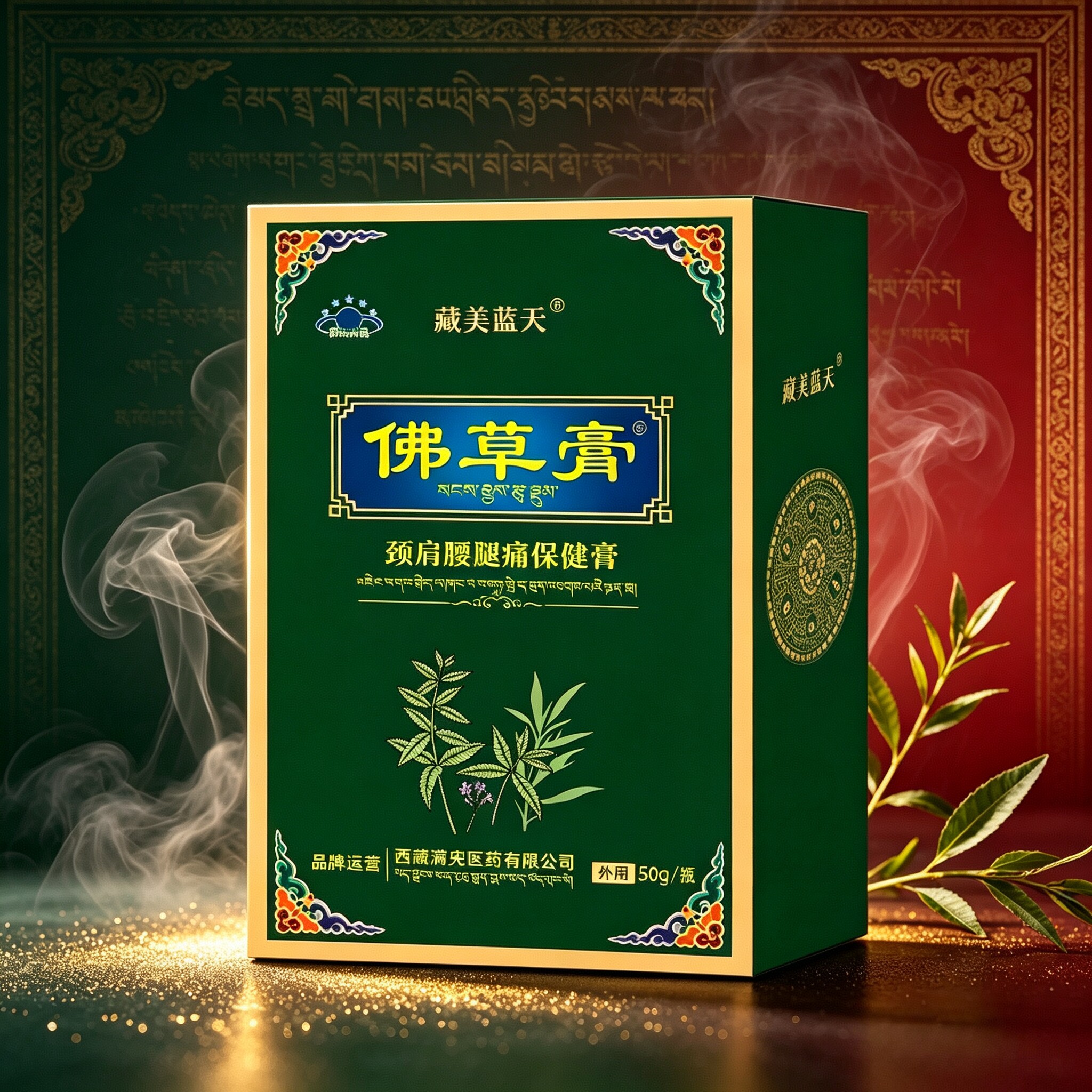 藏美蓝天佛草膏外用植物官方正品旗舰店秦建军老师艳春老师推荐