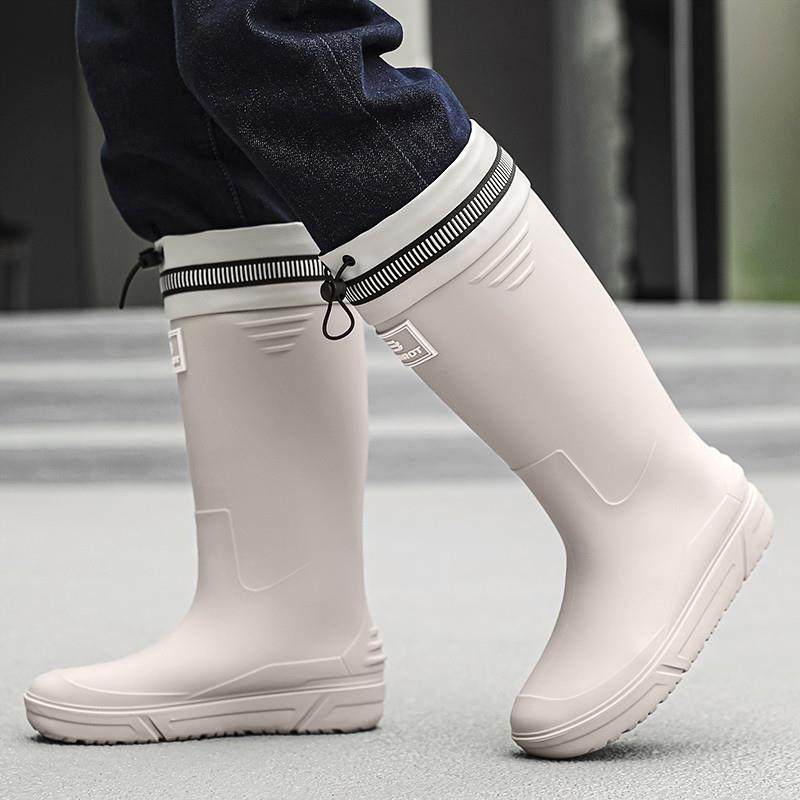 极速德系厚底男士长筒雨鞋男款厨房钓鱼雨靴防水防滑耐磨水鞋防臭