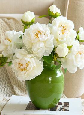 洋牡丹芍药仿真花高级感逼真假花花束摆件客厅插花花艺装饰花摆设