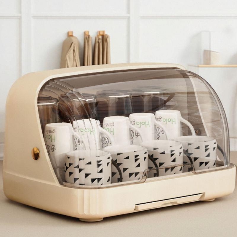 桌面杯子收纳层架防尘水杯