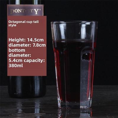 大号玻璃杯水杯八角杯柯林