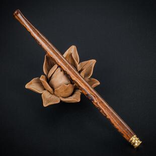 手工实木20cm加长过滤烟嘴粗细两用男士 可清洗过滤器石楠木烟嘴