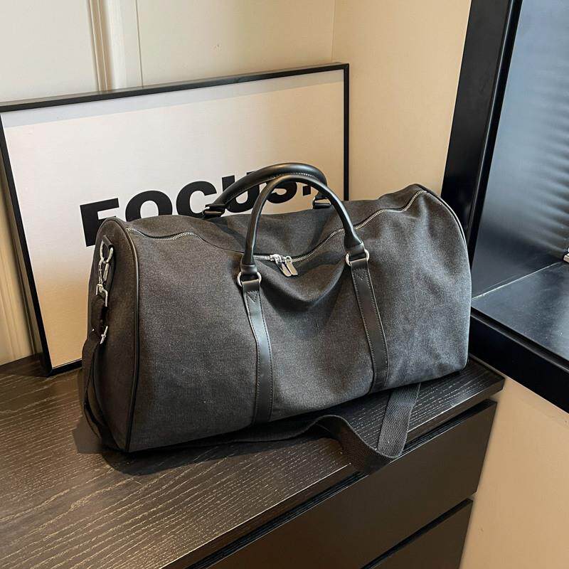 新品旅行包男款大容量出差旅游背包新款手提帆布行李包生产入院待