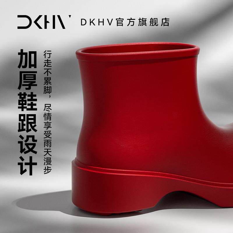 新品2026新款时尚网红雨鞋女士成人厚底雨靴防水防滑水鞋潮流外穿