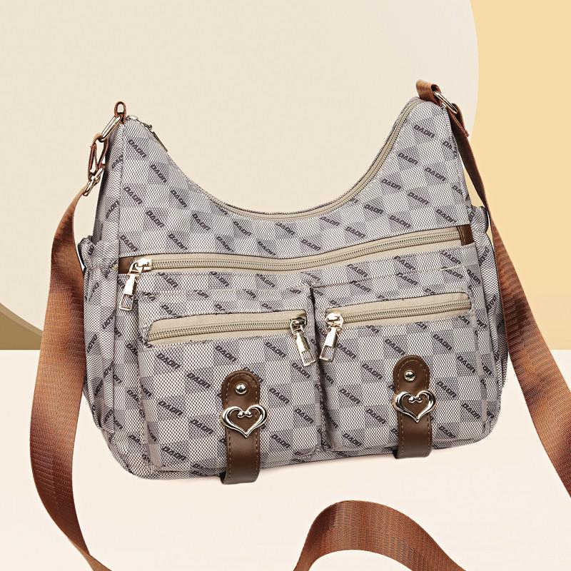 新品新款单肩包女中老年人妈妈包百搭中年女士背包旅游斜挎包做生