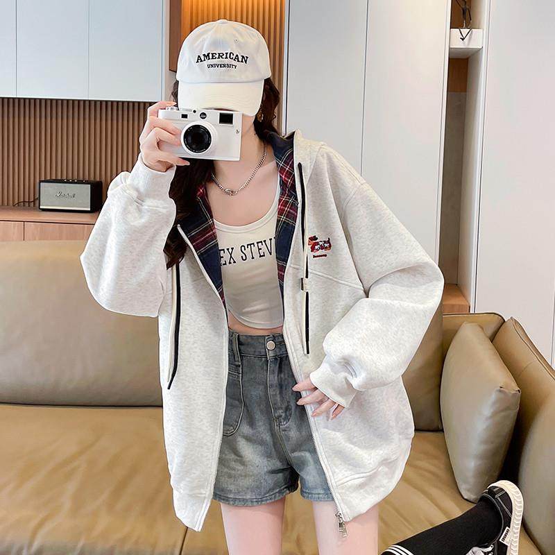 新品甜美学院风卫衣棒球服少女2025秋季新款初中高中学生拼色宽松