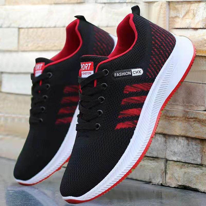 新品防臭男鞋运动鞋春秋季透气网鞋男款休闲鞋软底防滑跑步鞋子男