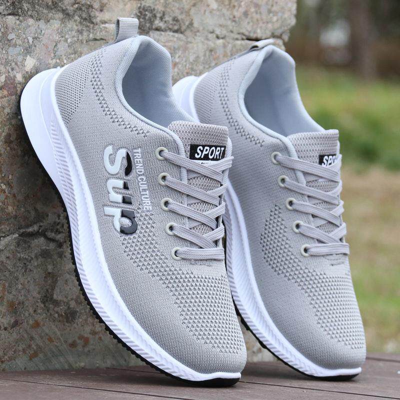 新品防臭男鞋春秋季透气网鞋男款运动鞋轻便防滑跑步鞋子男休闲鞋