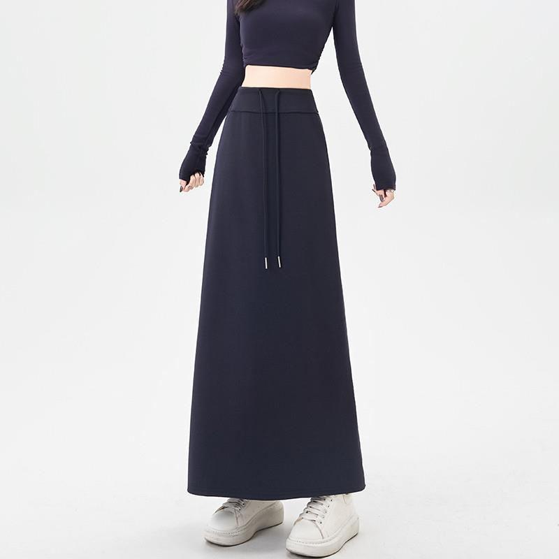 新品灰色运动半身裙女秋季