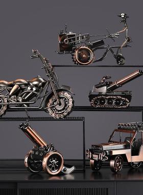 复古铁艺摩托车汽车金属模