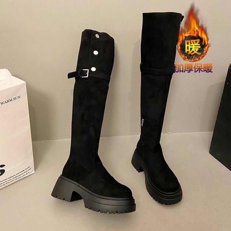 新品过膝长靴女厚底2025秋