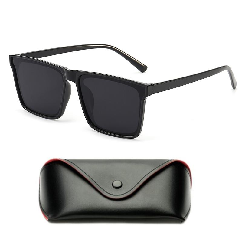 推荐2025新款方形墨镜男款潮流大脸防紫外线强光男士开车专用太阳