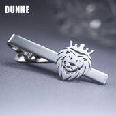 结婚精致狮子头别针领带固定扣潮 商务正装 男士 金色银色领带夹男士