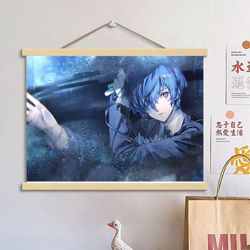 新款结城理周边女神异闻录3联动精美挂画埃癸斯虎狼丸卧室宿舍