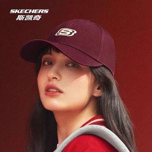可调节棒球帽 Skechers斯凯奇2025春季 新款 运动帽男女款 潮流个性