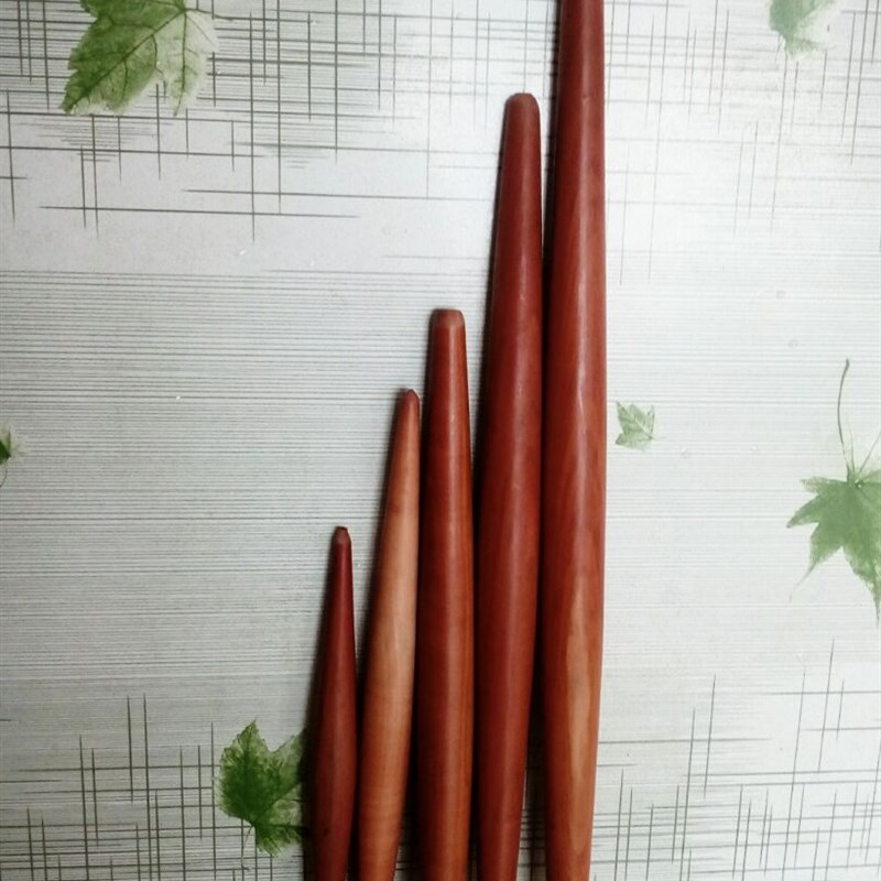 两头尖梨木擀面杖实木饺子皮神器实木纯手工加长版大小号大码