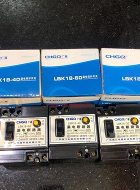 广东珠江家用漏电断路器220V两相40a60安漏电保护器开关32a总开关